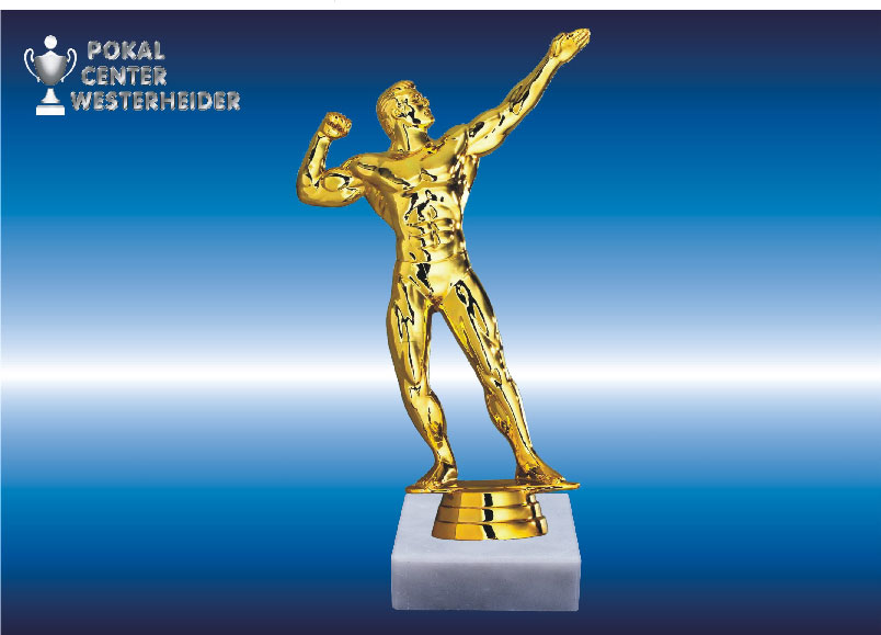 Bodybuilding Trophäe in Gold
