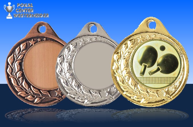 Tischtennis Medaille Halbranke