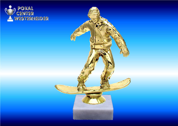Snowboard Trophäe Gold