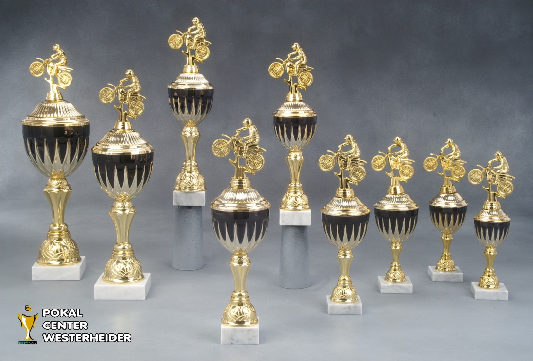 Motocross Pokal 'COLOMBO' mit Figur