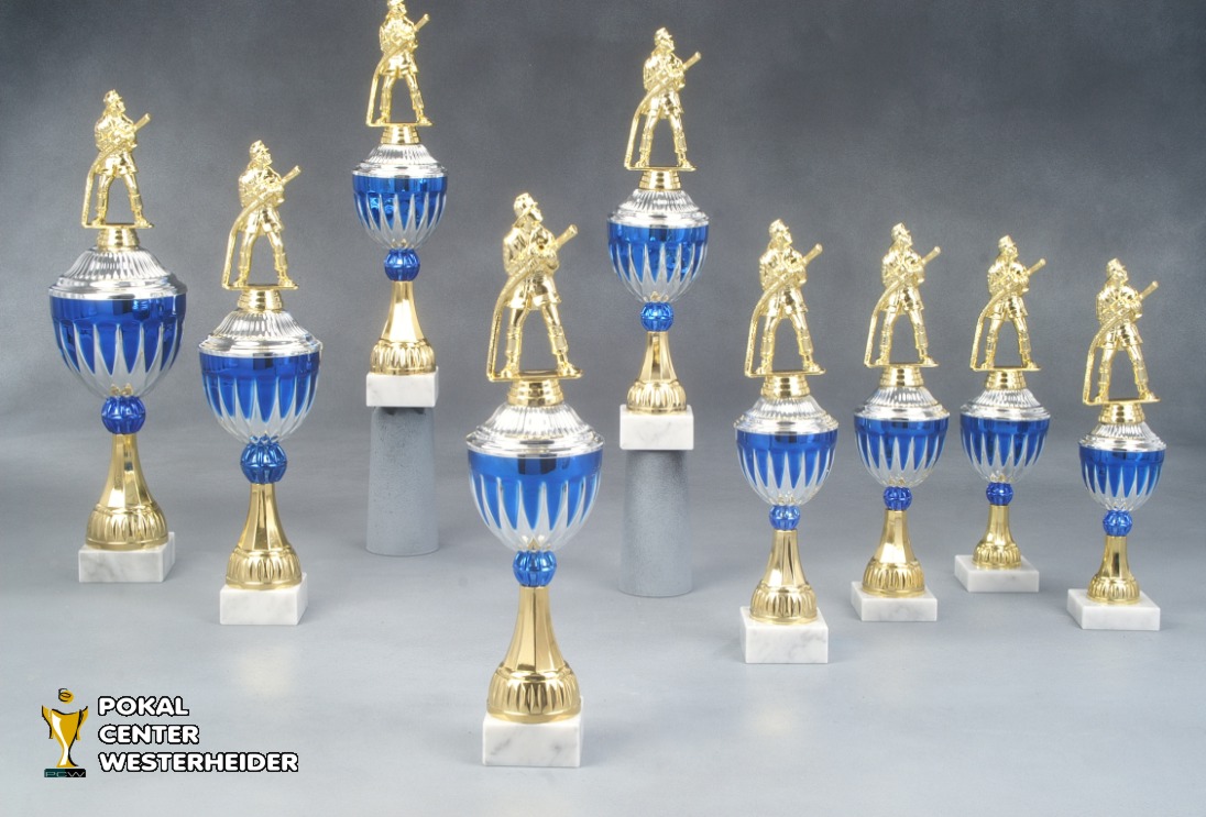 Feuerwehr Pokal 'CHICAGO' mit Figur