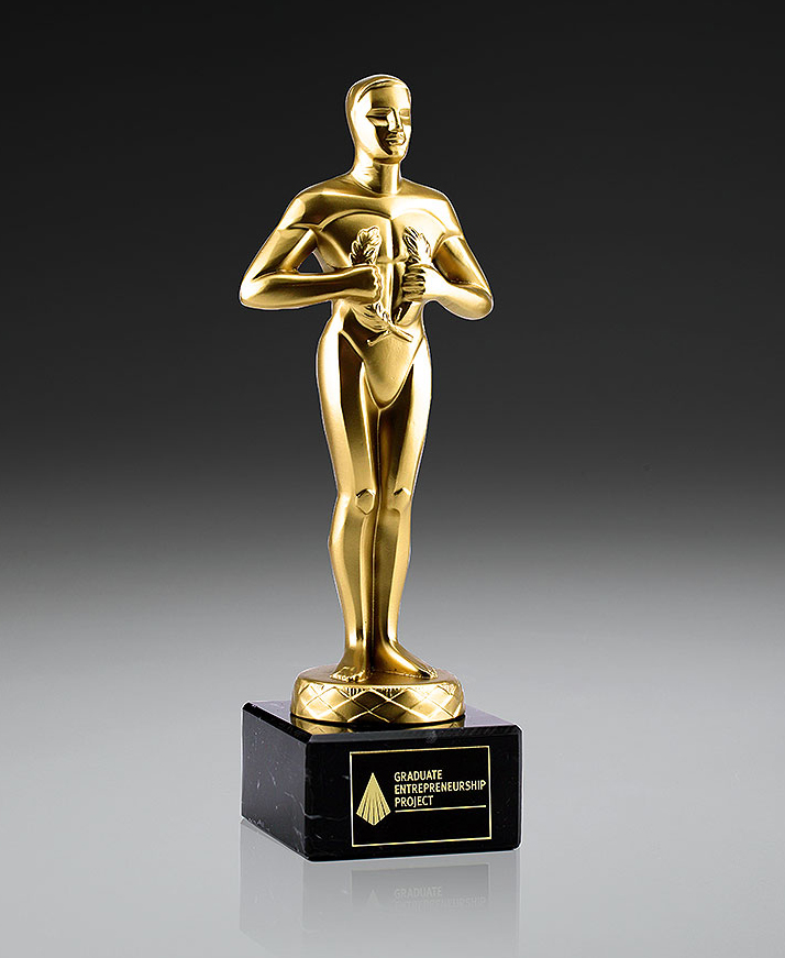 Hochwertiger Award 24k vergoldet 
