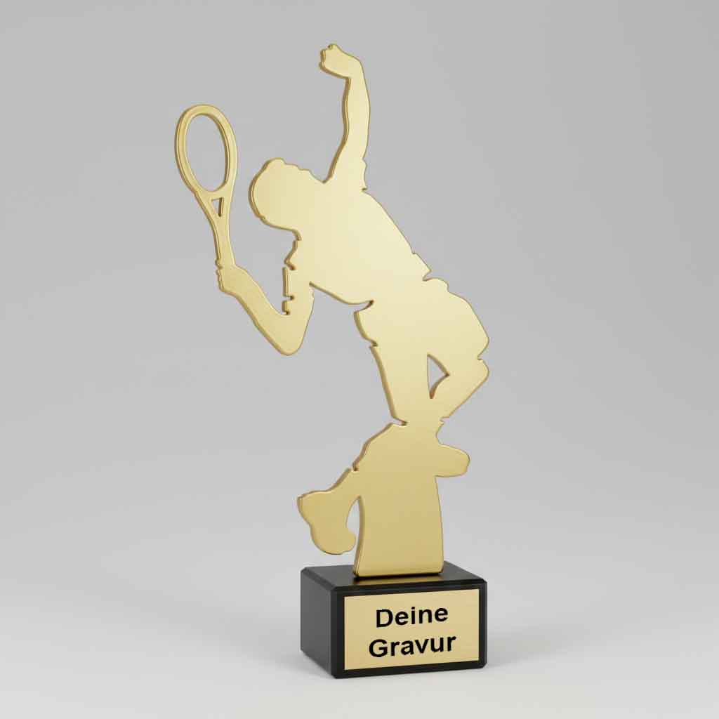 Tennispokal aus Metall "Golden Ace"