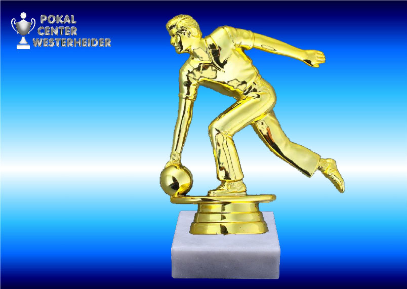 Bowlingfiguren Herren in gold