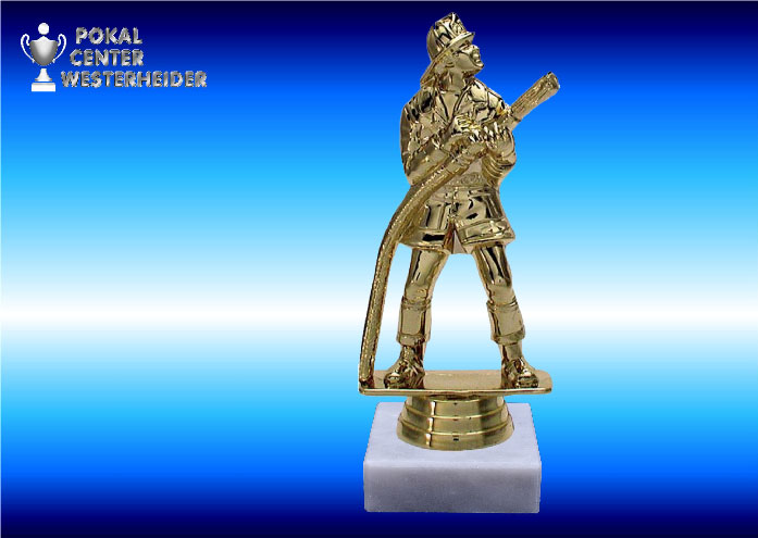 Feuerwehrfiguren in goldglanz-Effekt