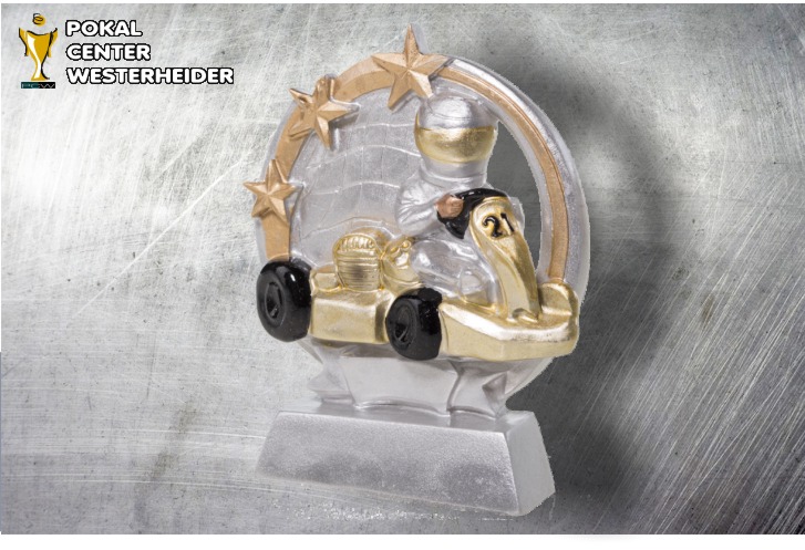 Kart Figur silber-gold