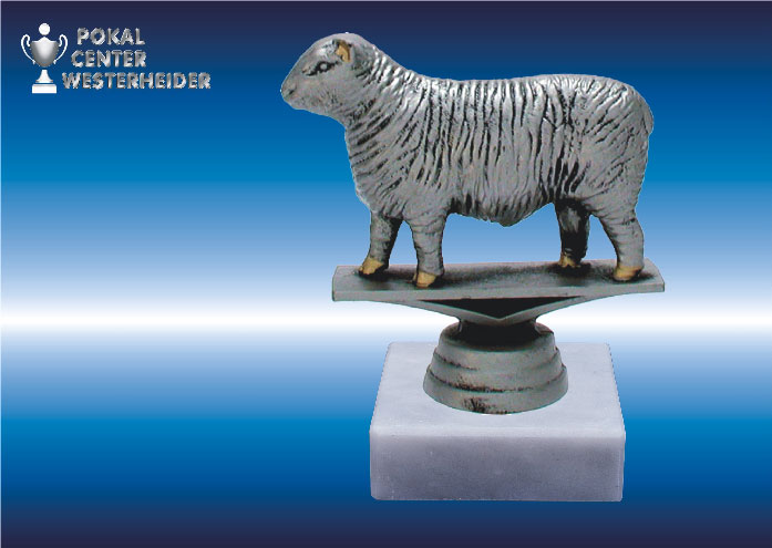 Landwirtschafts-Trophäen Schaf gold