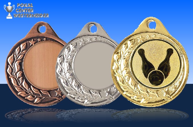 Bowling Medaille Halbranke