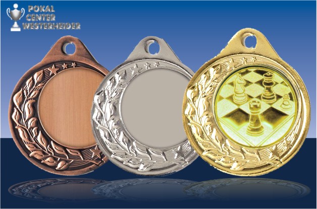 Schach Medaille Halbranke