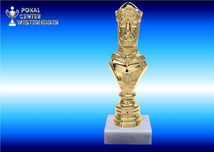Schachtrophäen-Figur in goldglanz