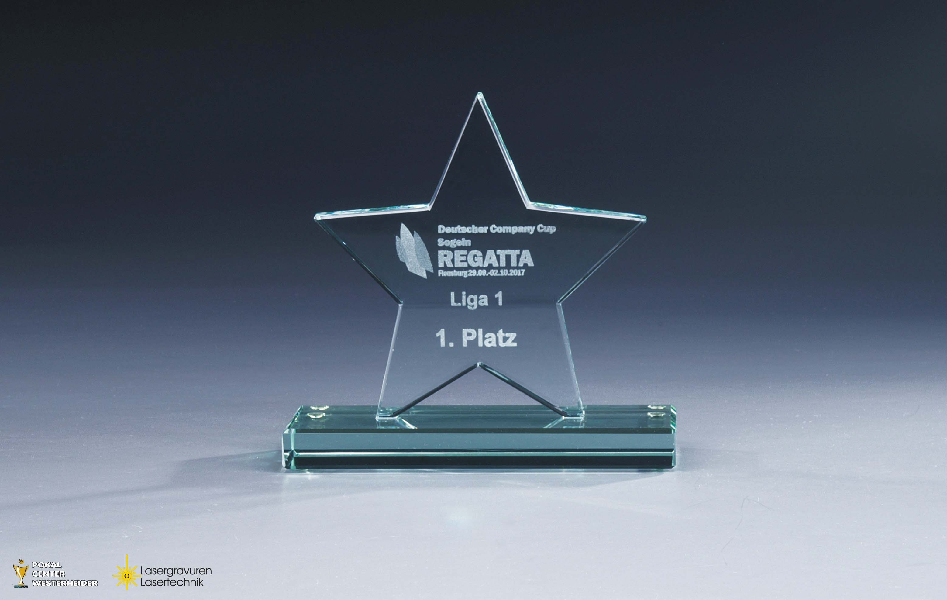Glastrophäe "Star"