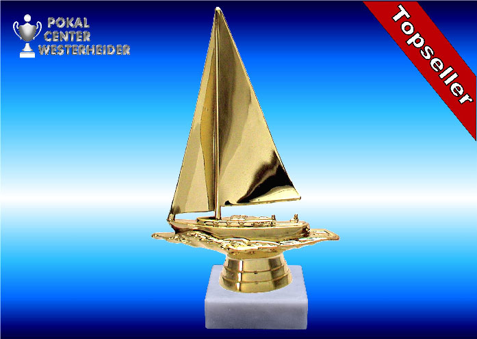 Segel Trophäe in goldglanz