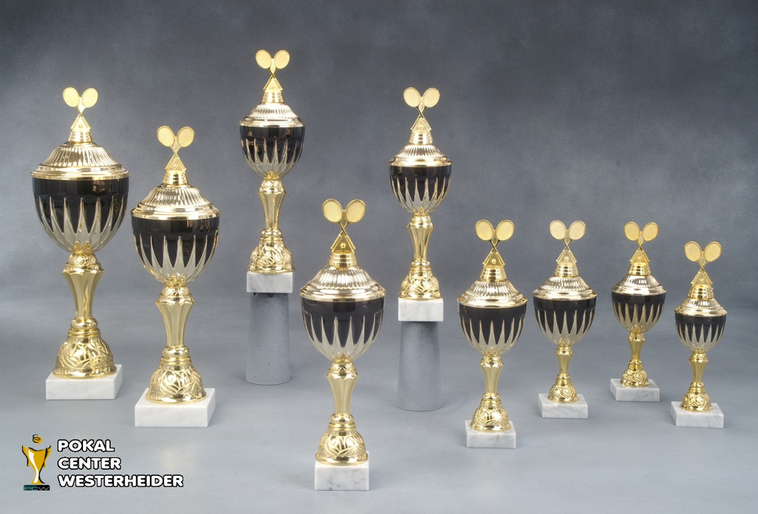 Badminton Pokal 'COLOMBO' mit Figur
