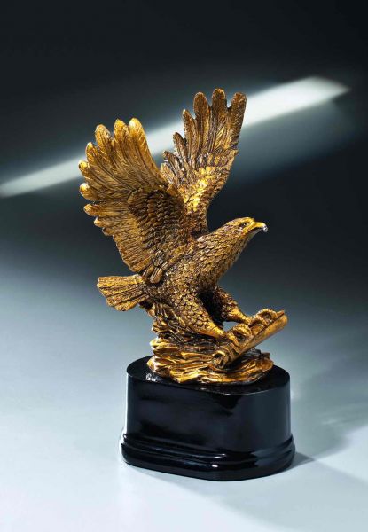 Siegertrophäe im Bronzelook - Siegeradler