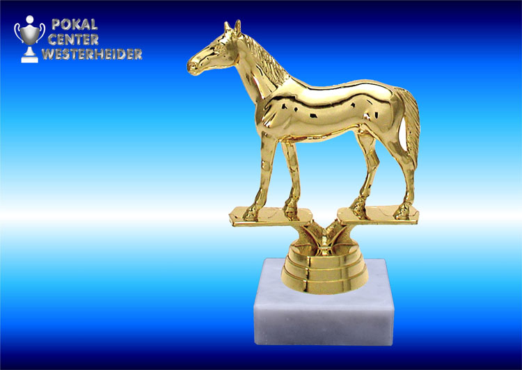 Reitsportfiguren-Trophäe in goldglanz