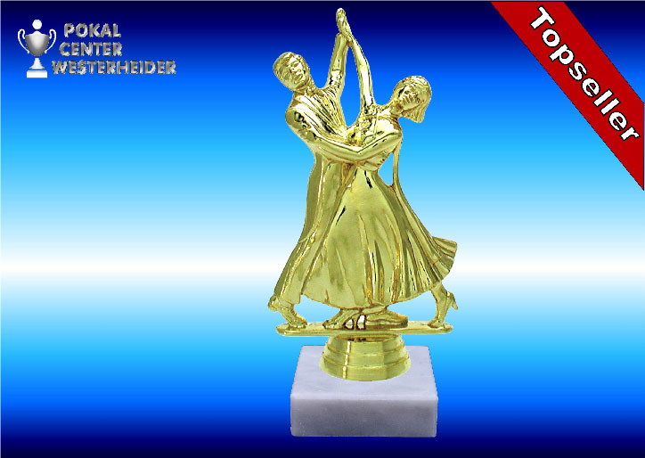 Tanzsportfiguren in gold