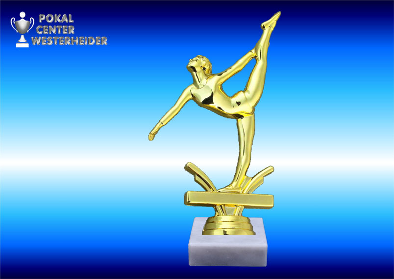 Turnsportfiguren-Trophäe in gold