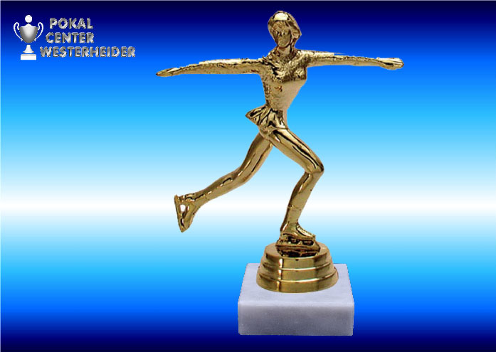 Eiskunstlauf Trophäen goldglanz weiblich