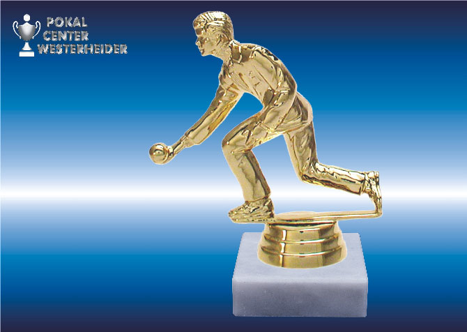 Kegelfiguren- Trophäen goldglanz