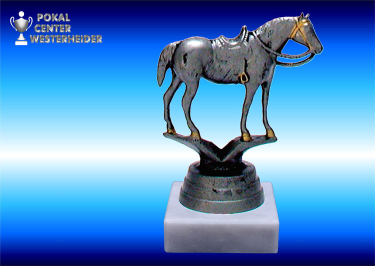 Westernreiten-Figuren in silberantik
