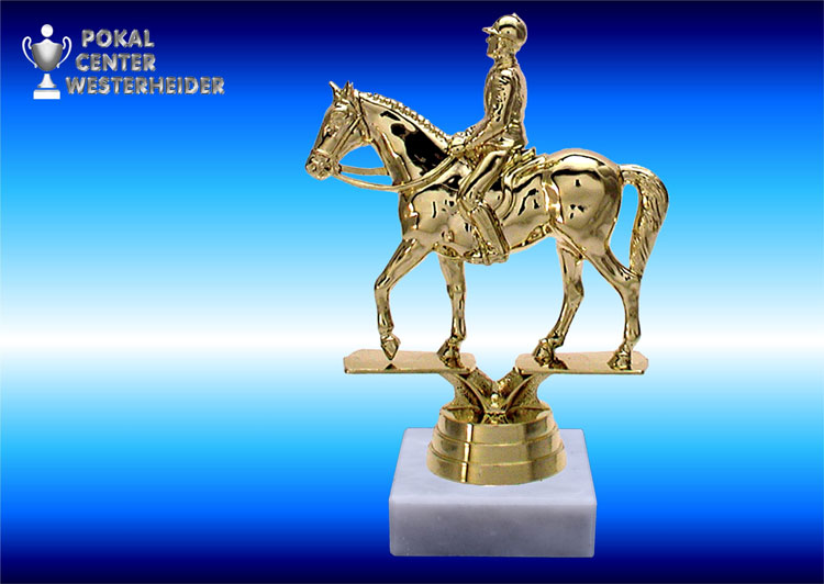 Dressurreiter  Trophäen in gold