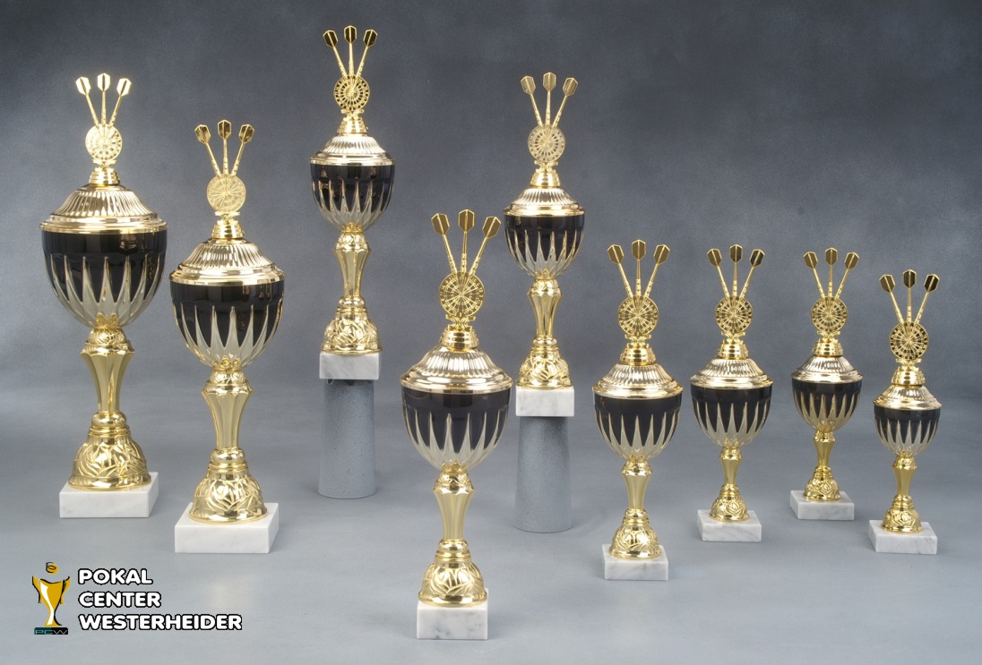 Dart Pokal 'COLOMBO' mit Figur