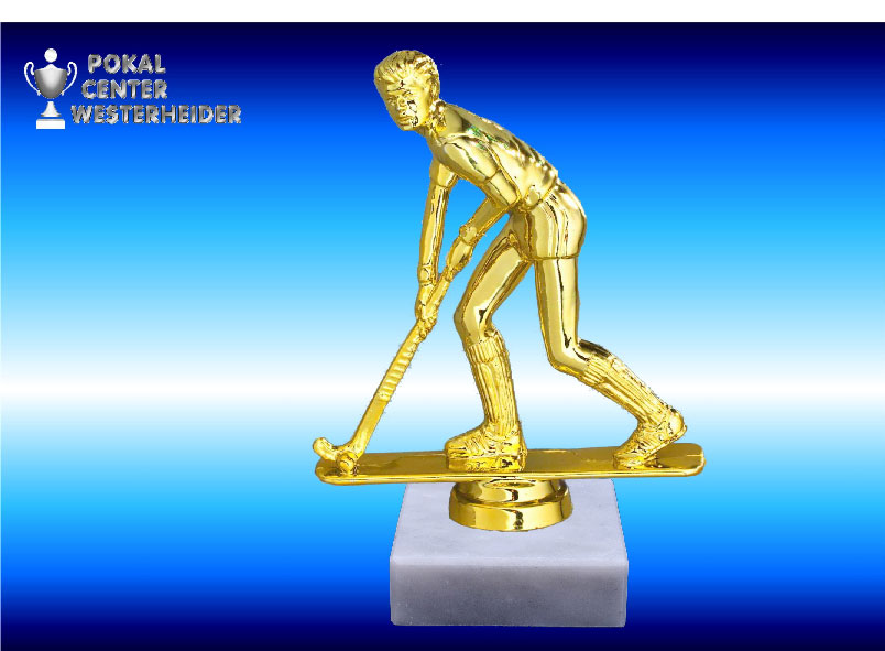 Hockey Trophäe Herren in goldglanz