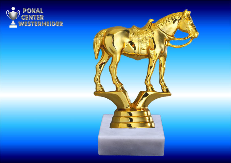 Westernreiten-Figuren in goldglanz