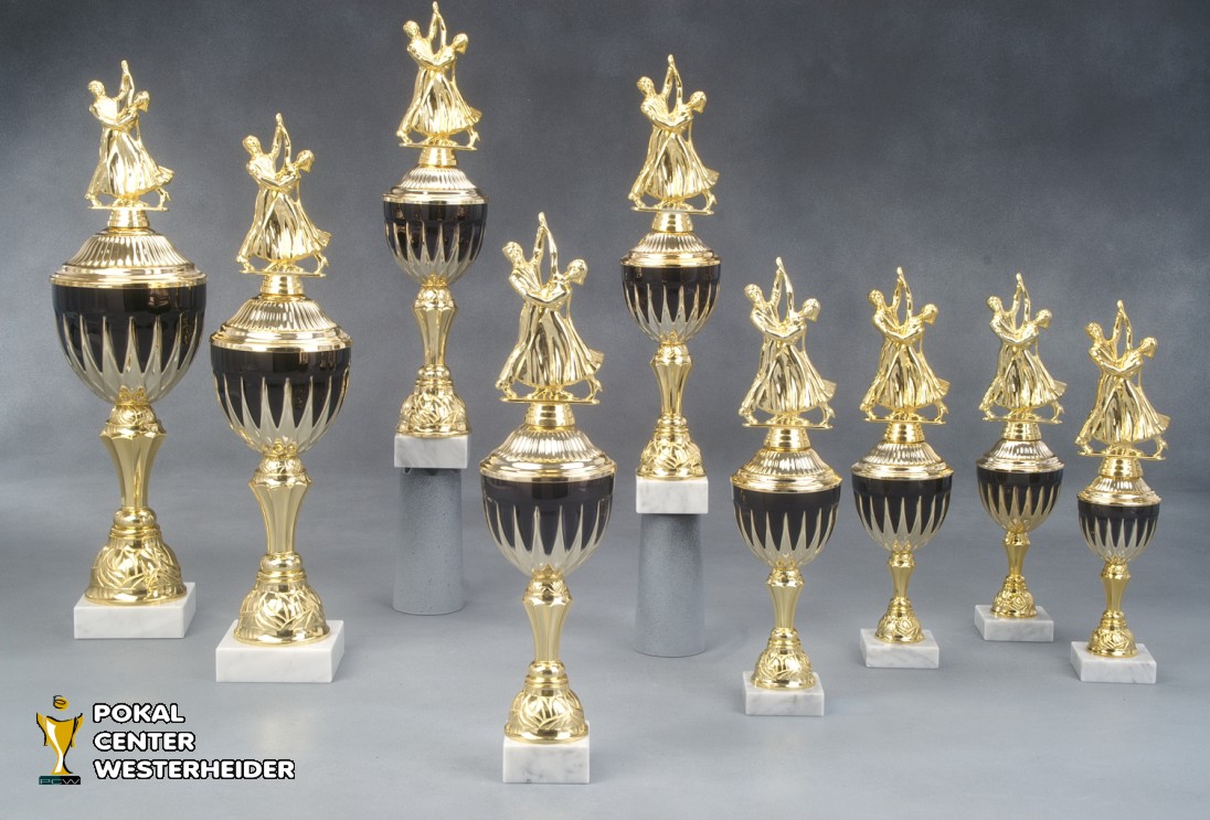 Tanzsport Pokal 'COLOMBO' mit Figur