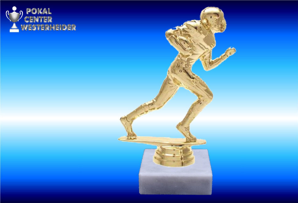 American-Football Trophäe Touchdown in Gold